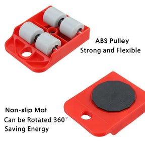 Furniture Lifter Mover Tool Set Furniture Lifting Wheels (5PCS)